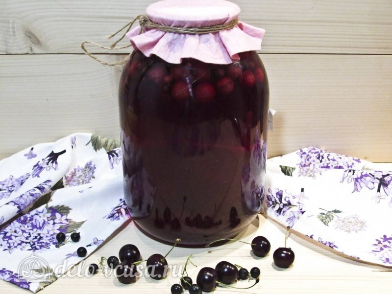Компот из красного крыжовника