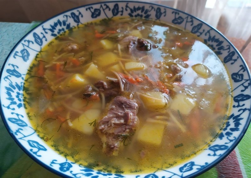 Вермишелевый суп без мяса