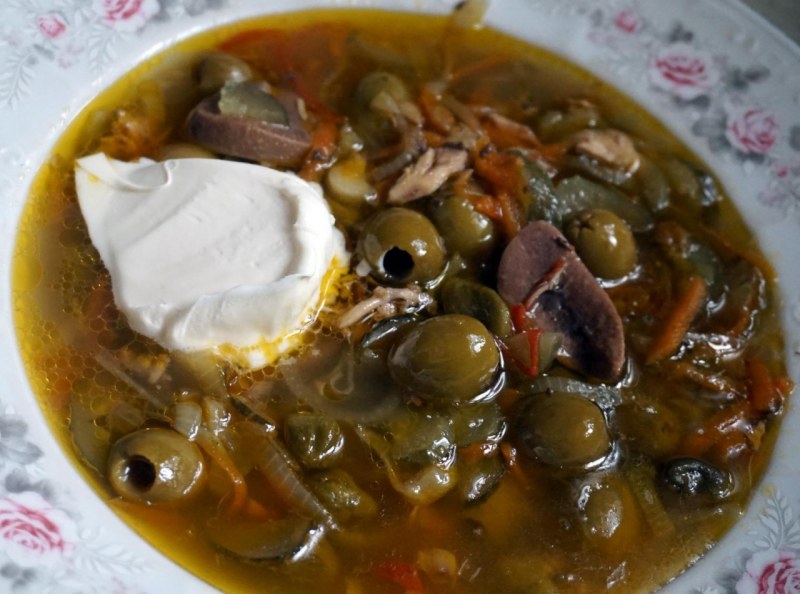 Солянка мясная с почками