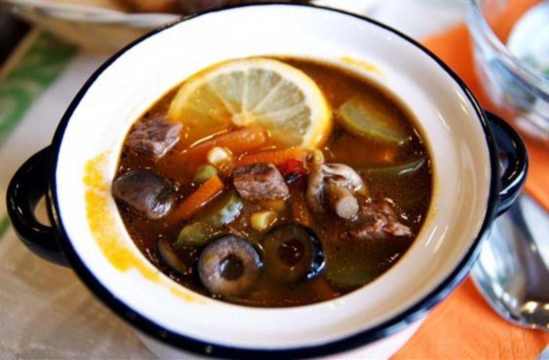 Солянка по сибирски с грибами