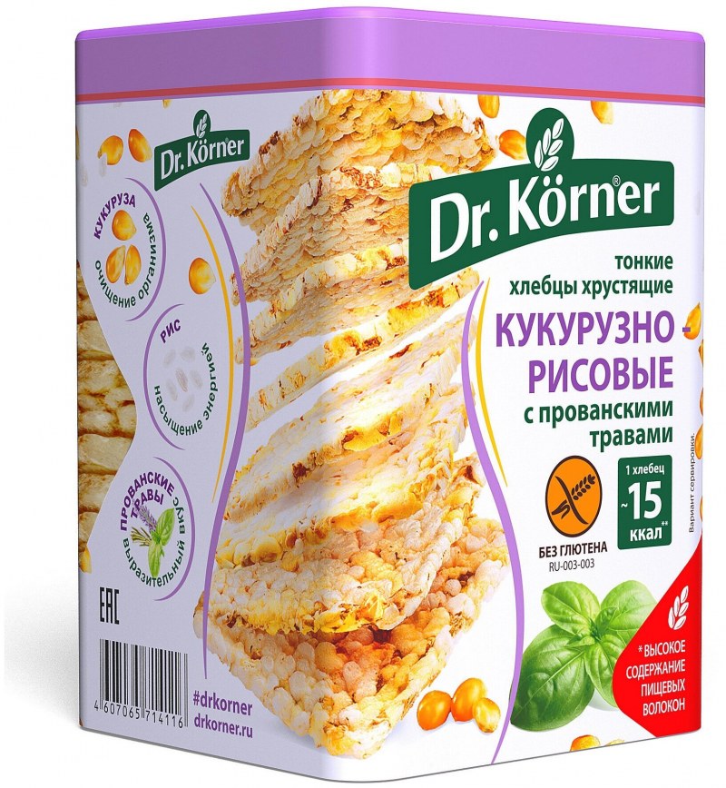 Доктор Корнер хлебцы гречневые