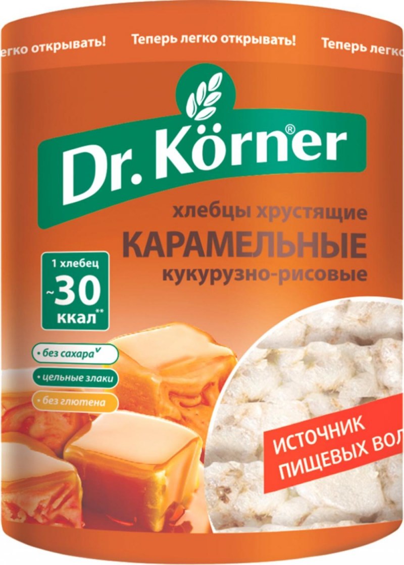 Хлебцы злаковый коктейль клюквенный Dr.Korner 100г