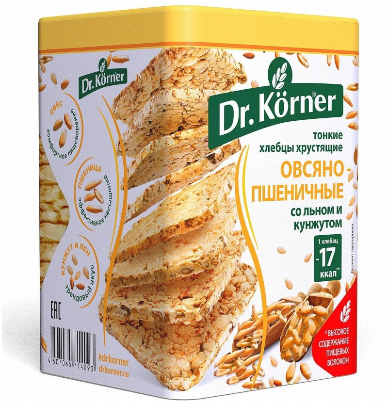 Хлебцы Dr.Korner сырные 100г
