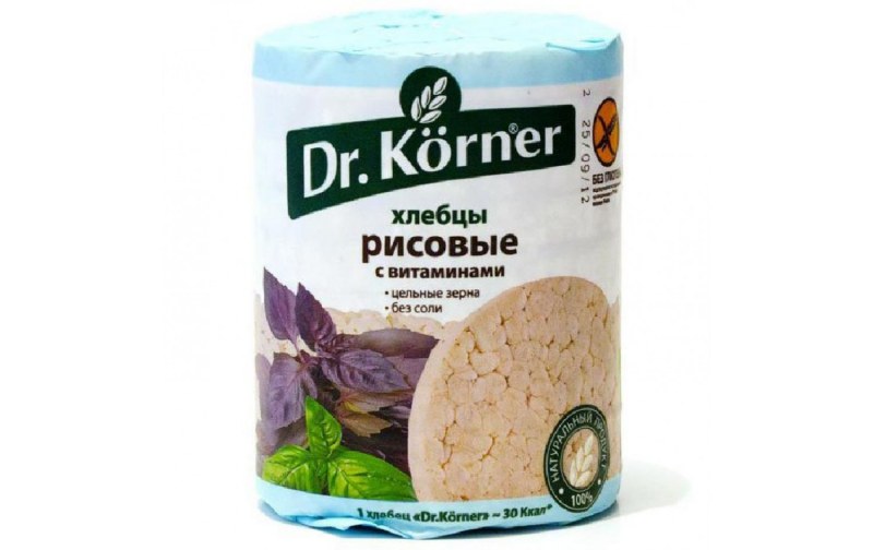 Хлебцы "Dr.Korner" гречневые с витам. 1*100гр.(20)