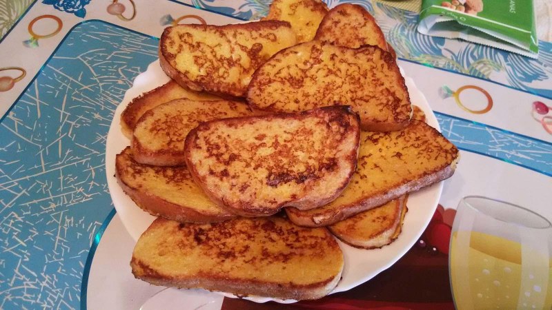 Гренки сладкие из батона