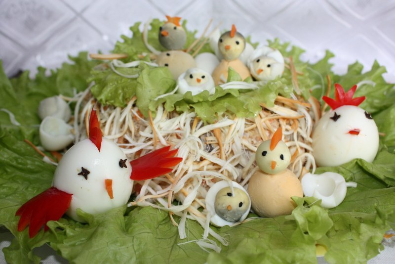 Закуска из перепелиных яиц