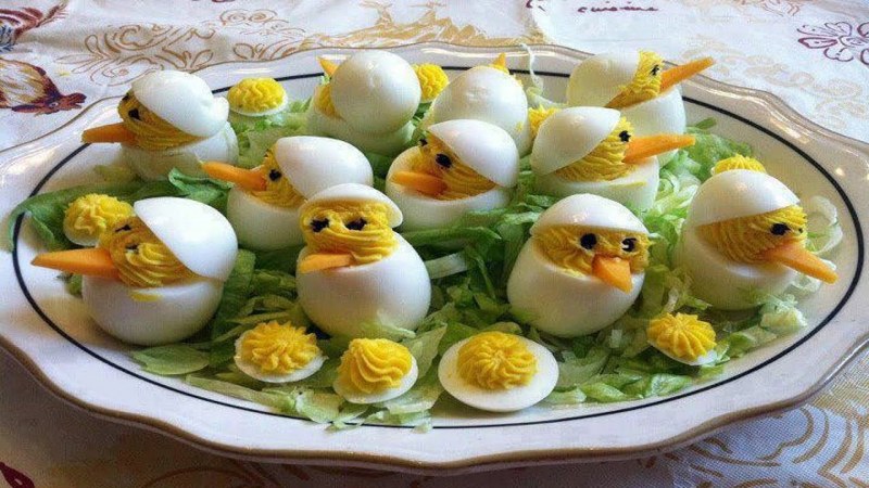 Закуска из перепелиных яиц
