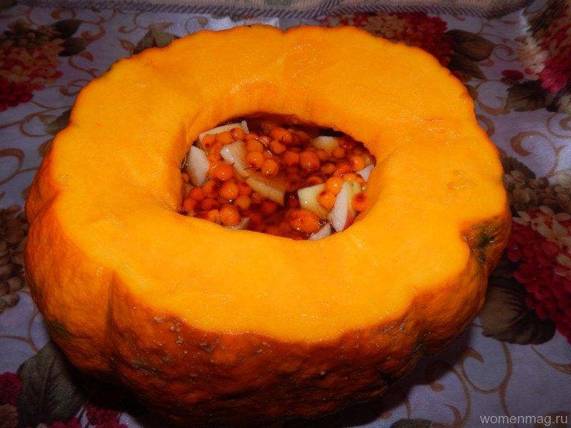 Тыква фаршированная мясом
