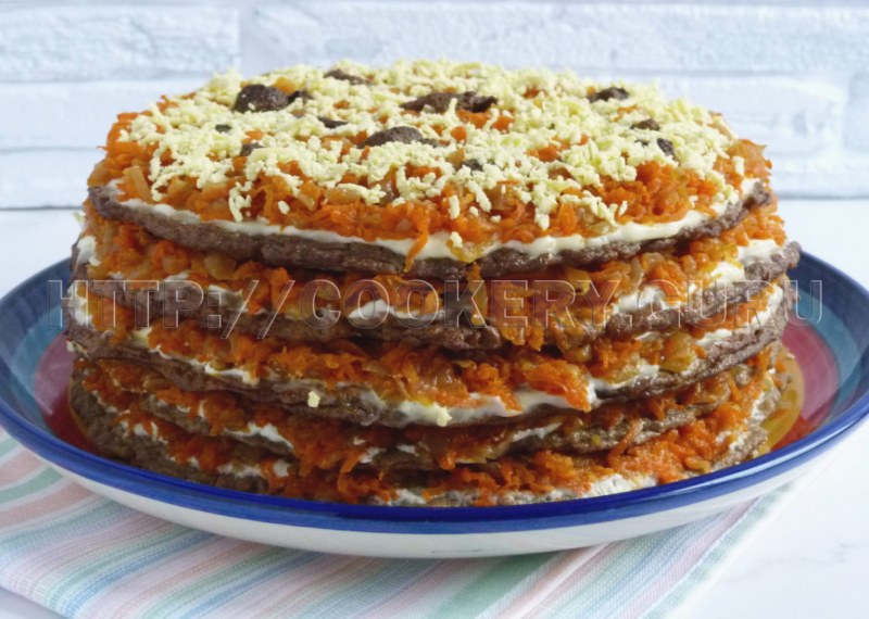 Юлия Высоцкая печеночный торт