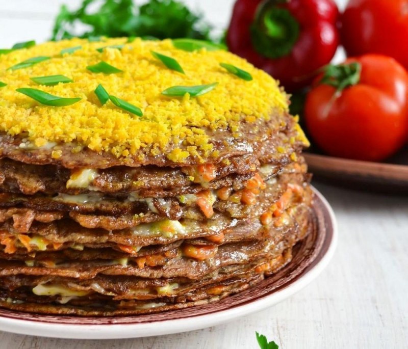 Украшение торта из печени
