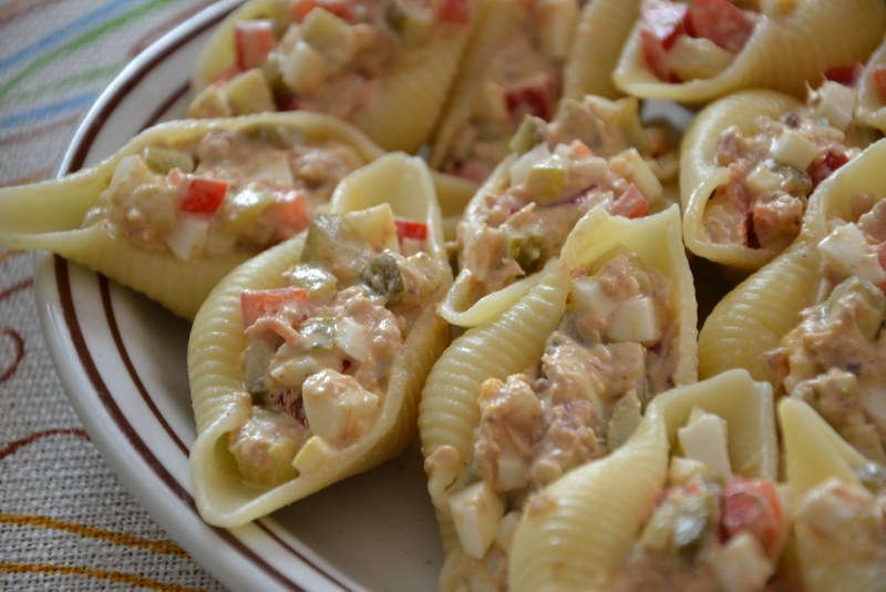Макароны Феллини фаршированные
