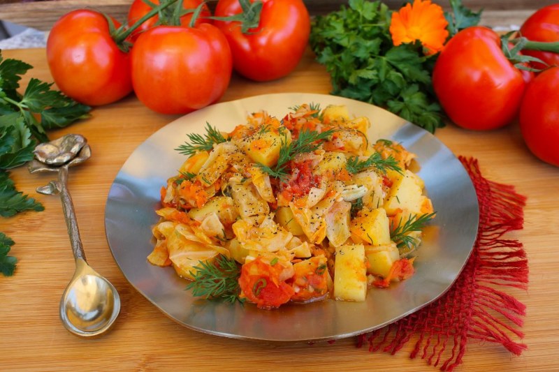 Овощное рагу с мясом