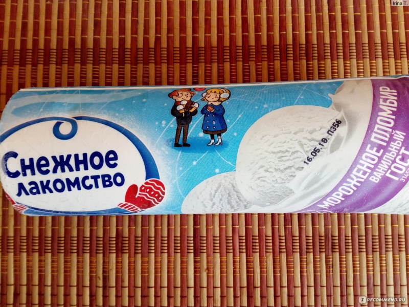 Калорийность в мороженом пломбир Снежное лакомство