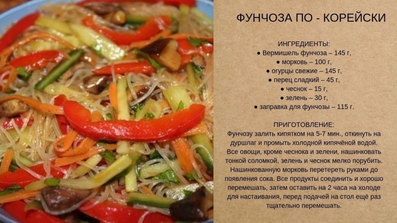 Фунчоза с курицей горошком и кукурузой