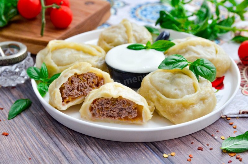 Манты с тыквой