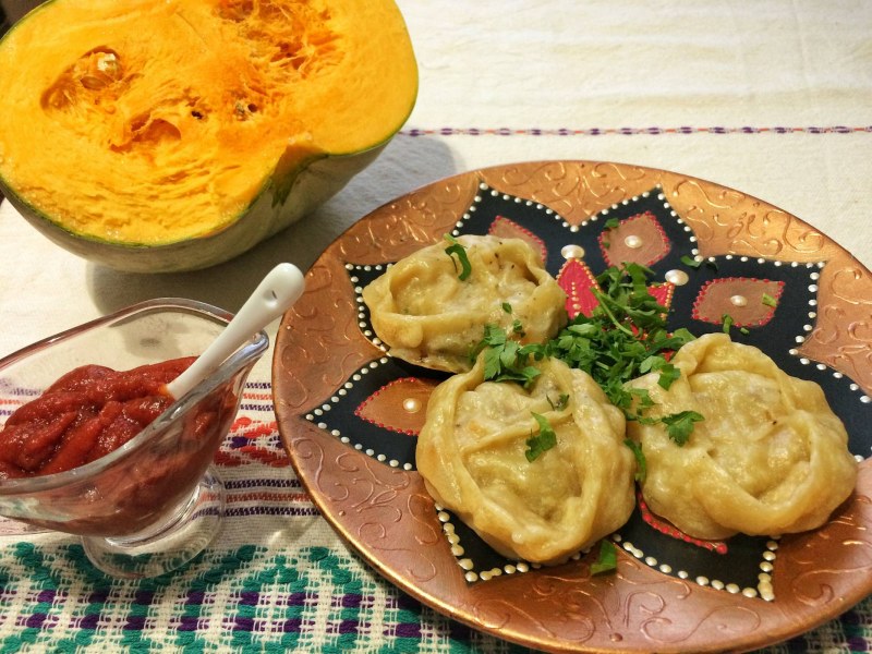 Манты из тыквы