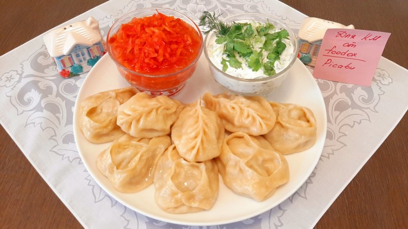 Манты с курицей