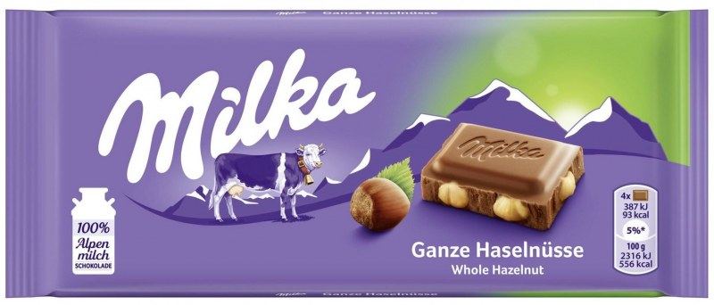 Шоколад Milka молочный карамель/фундук 300г