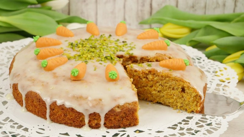 Морковный пирог в духовке