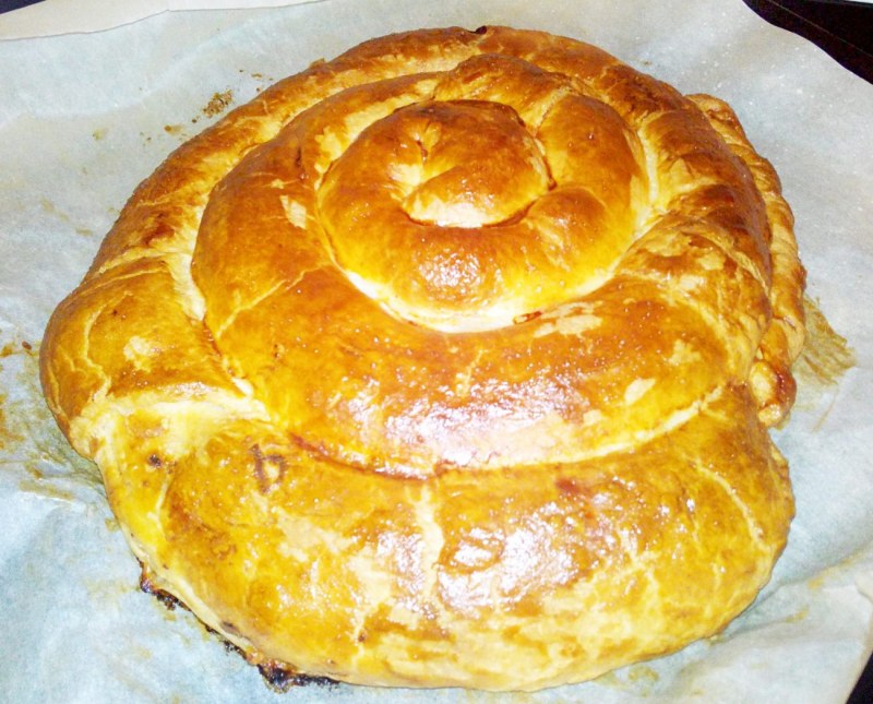 Пирог из лаваша с фаршем