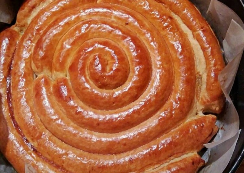 Пирог из лаваша с фаршем