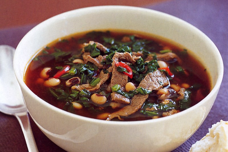 Суп фасолевый с мясом