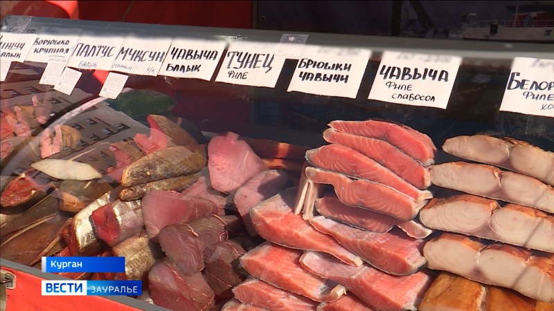 Выкладка рыбной продукции