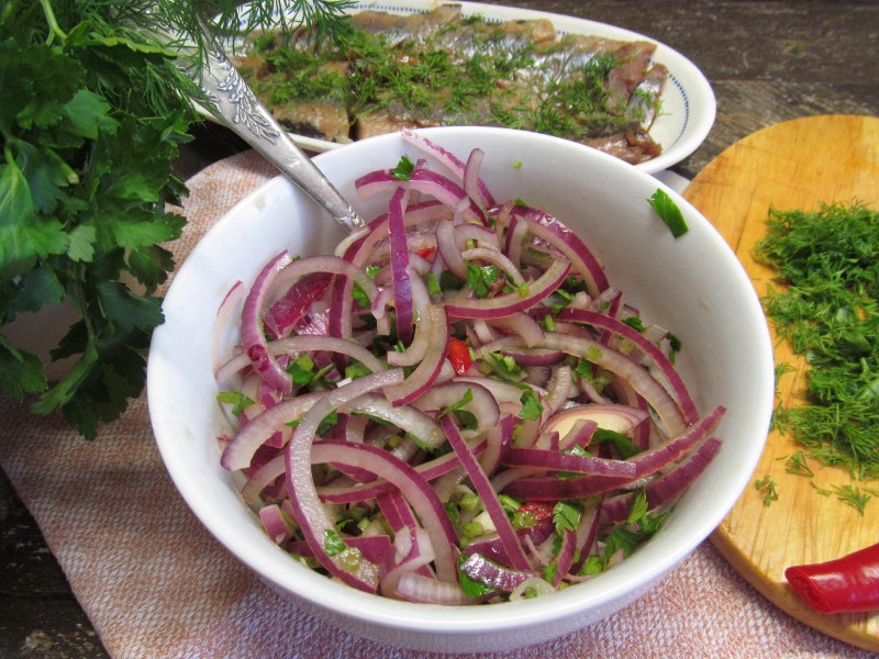 Шашлык с луком