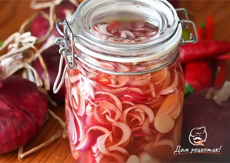 Маринованный лук с лимонной кислотой