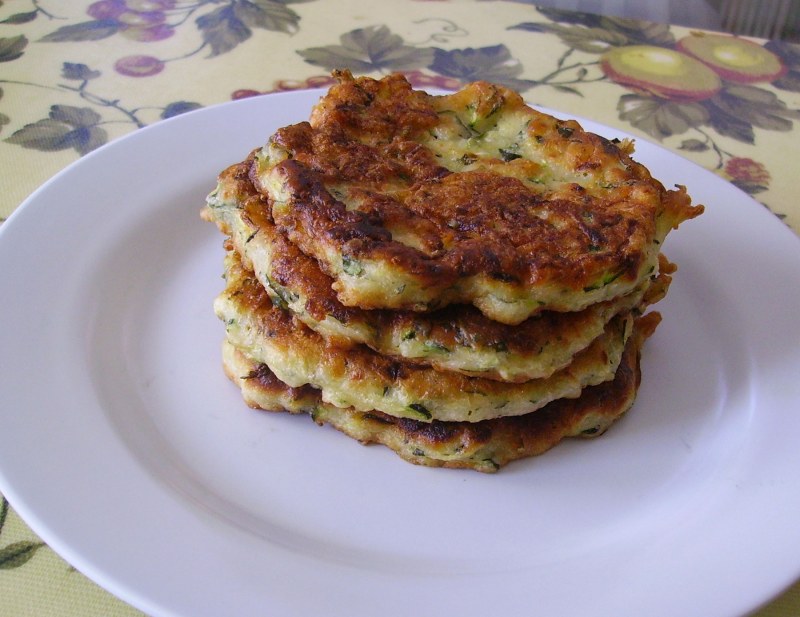 Кабачково Яблочные оладьи