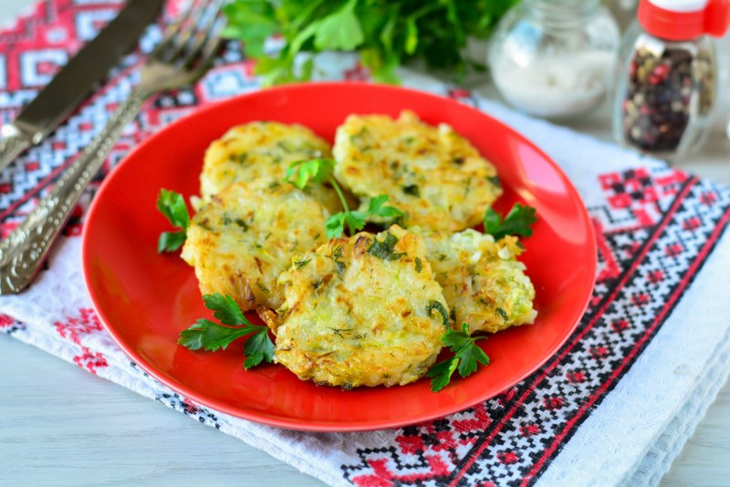 Оладьи с кабачками
