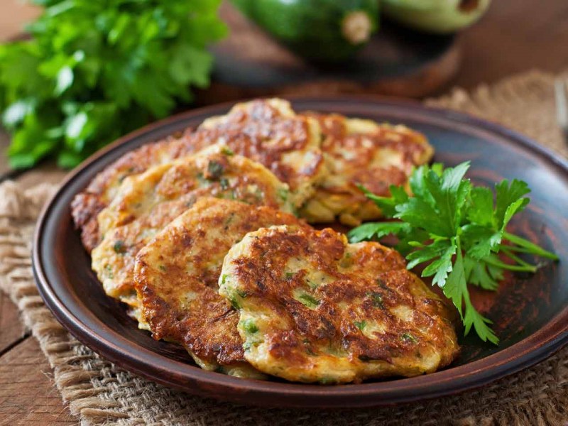 Кабачковые оладьи