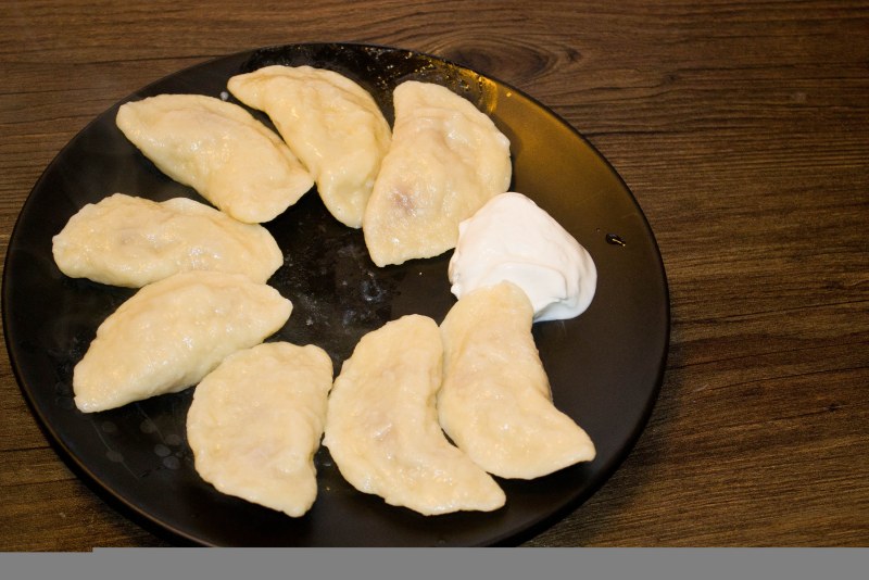 Жареные вареники с картошкой