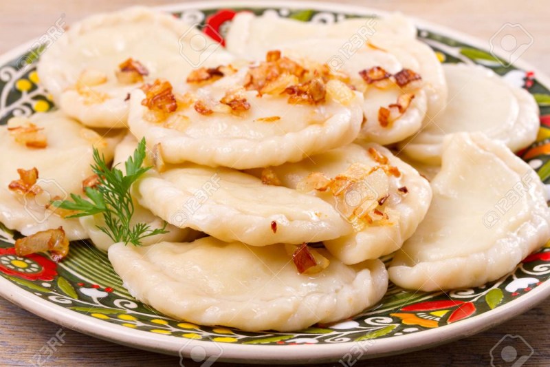 Ленивые вареники с киви