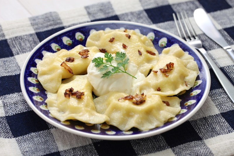 Вареники с ревенем