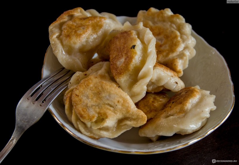 Пельмени жареные картофельные