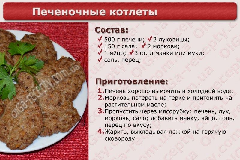 Печеночные котлеты
