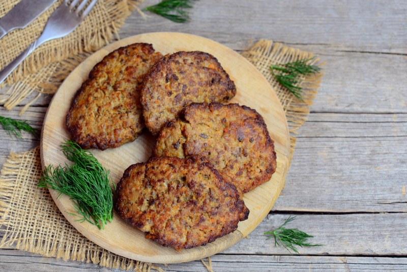 Рубленые котлеты из куриной печени
