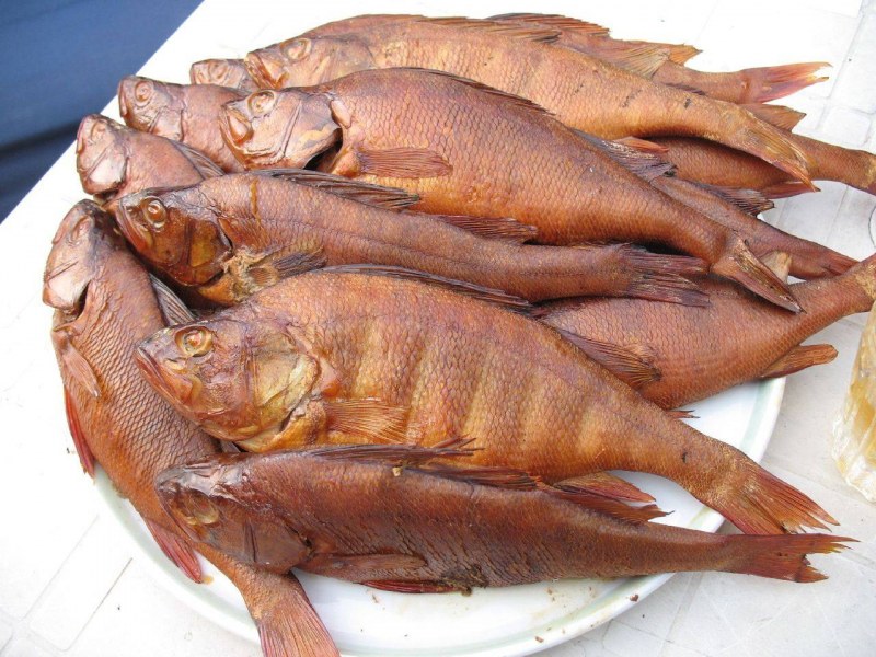Линь горячего копчения