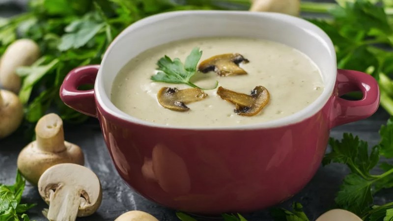 Крем суп с шампиньонами