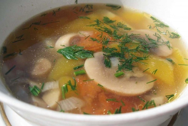 Монастырская кухня грибной суп