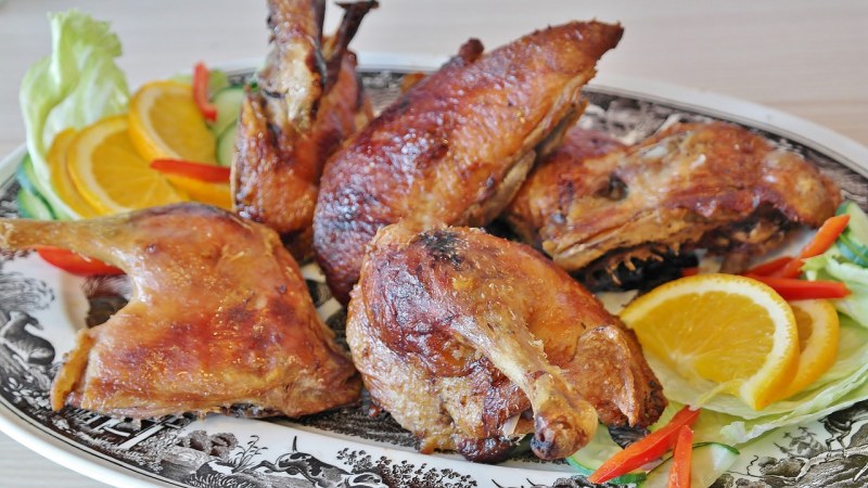 Well done stuffed Goose