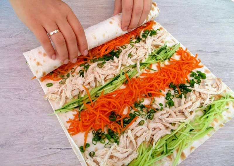 Лаваш с начинкой