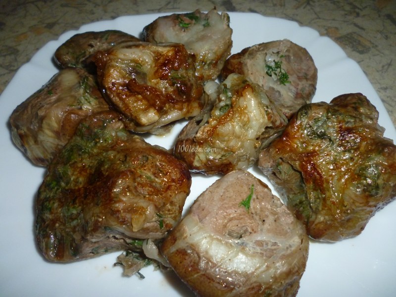 Говяжий шашлык в жировой сетке