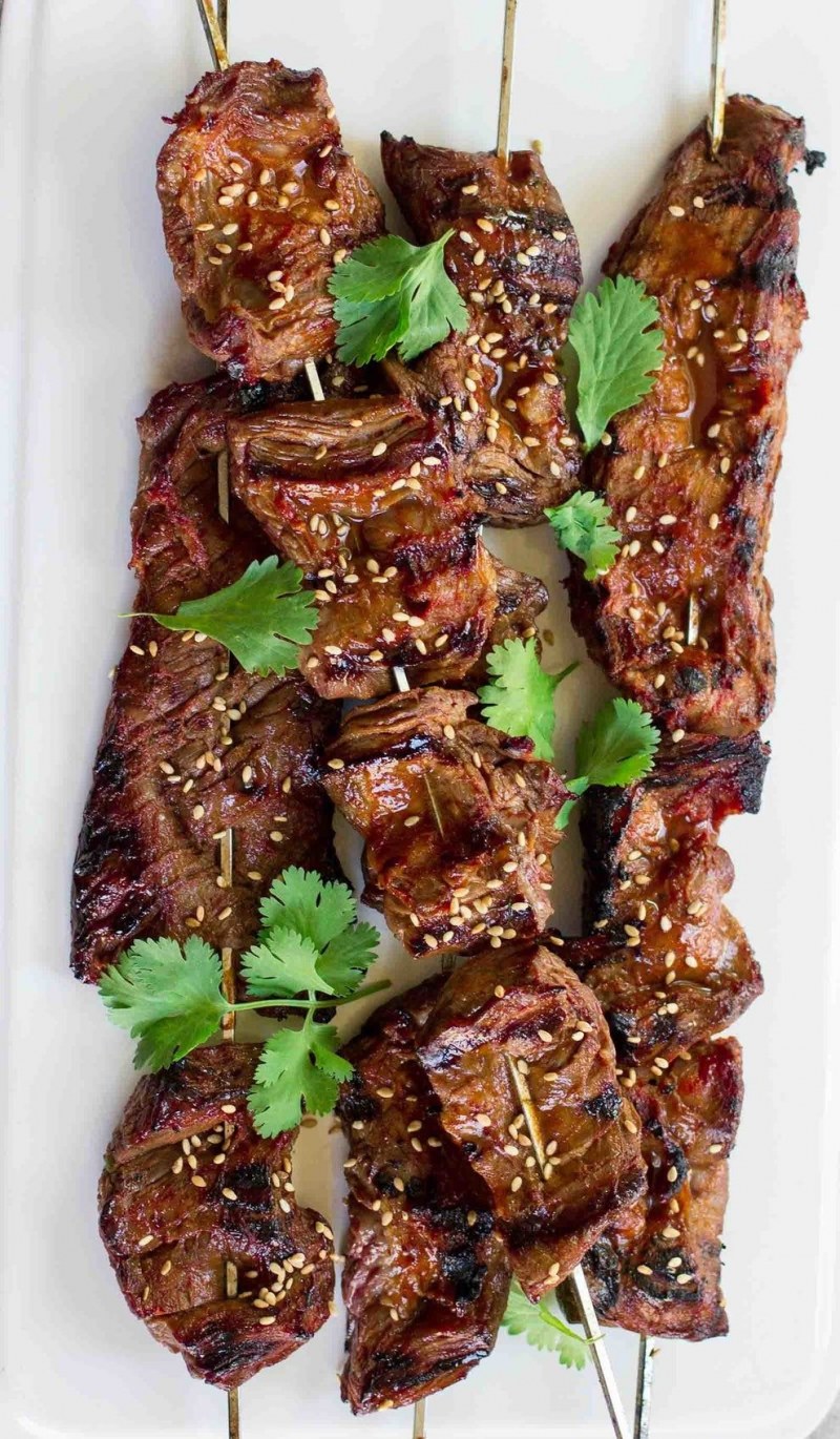 Шашлычки из куриных сердечек