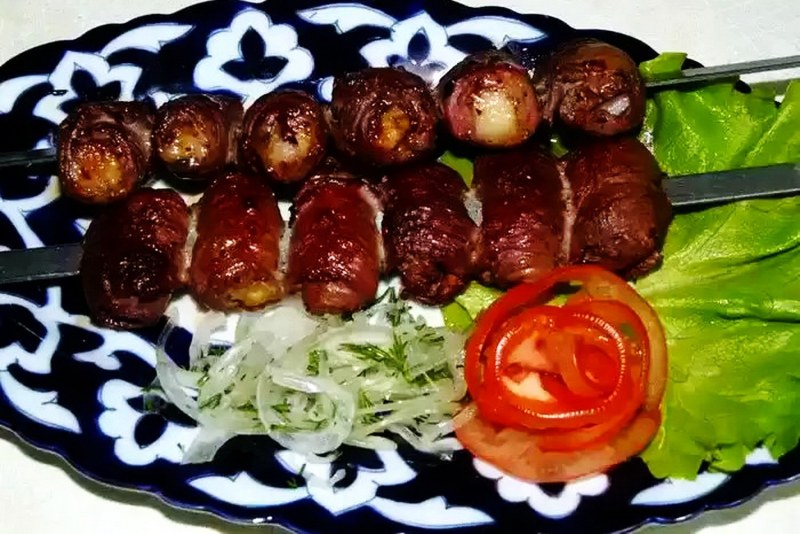 Картофель в жировой сетке