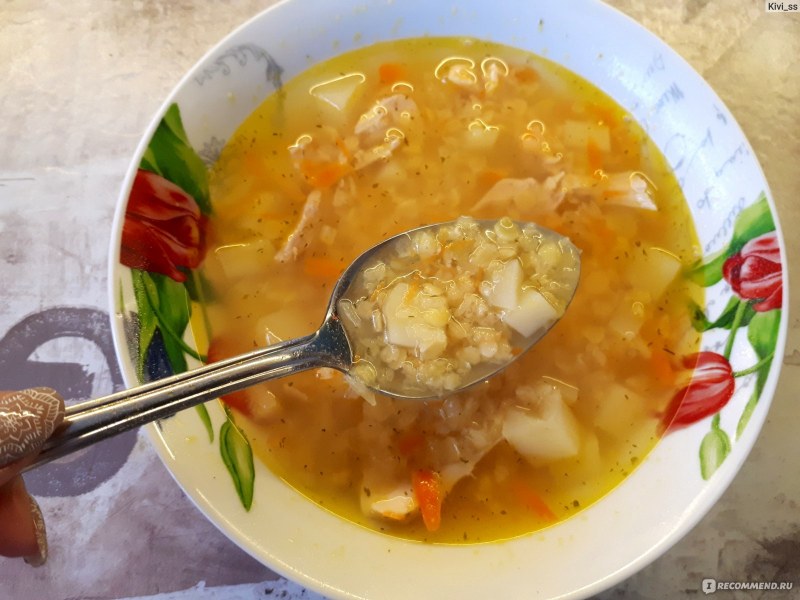 Суп из чечевицы с курицей