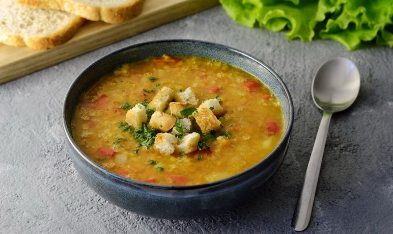 Суп из чечевицы с курицей