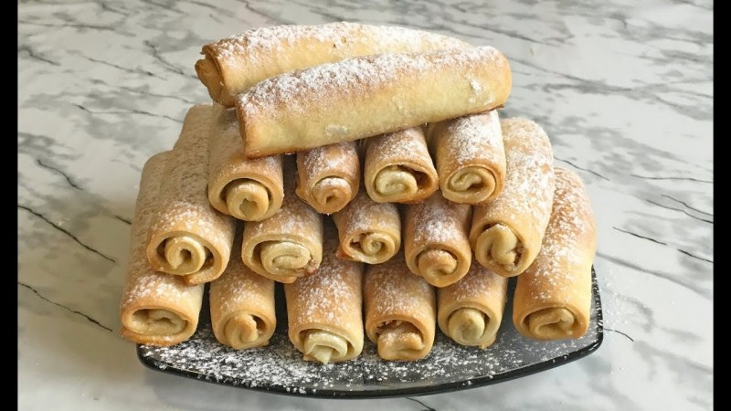 Татарское печенье бармак с орехами
