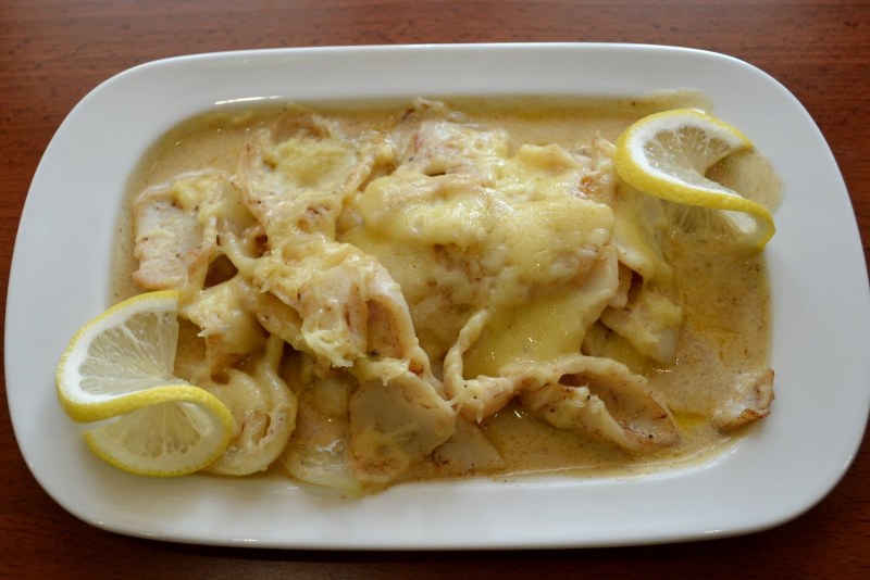 Паста орзо с кальмарами